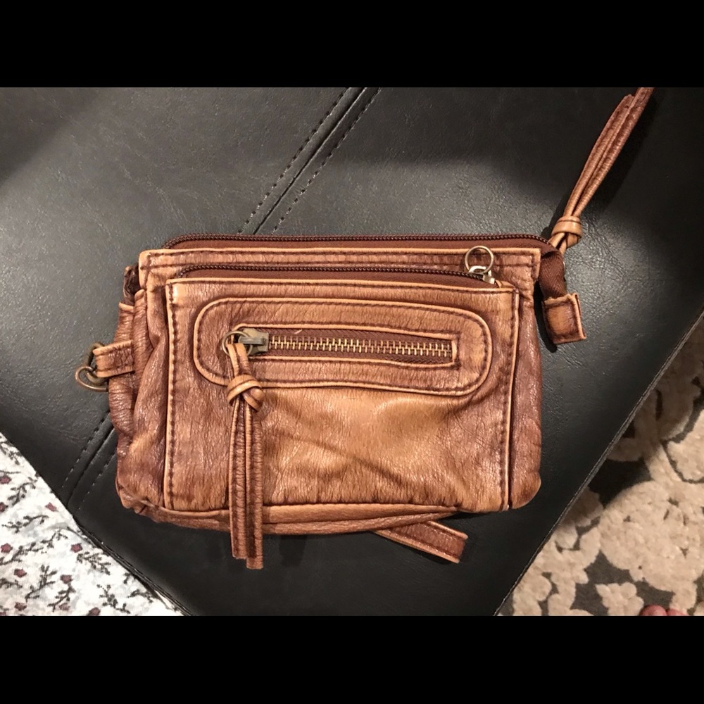 Brown wristlet
